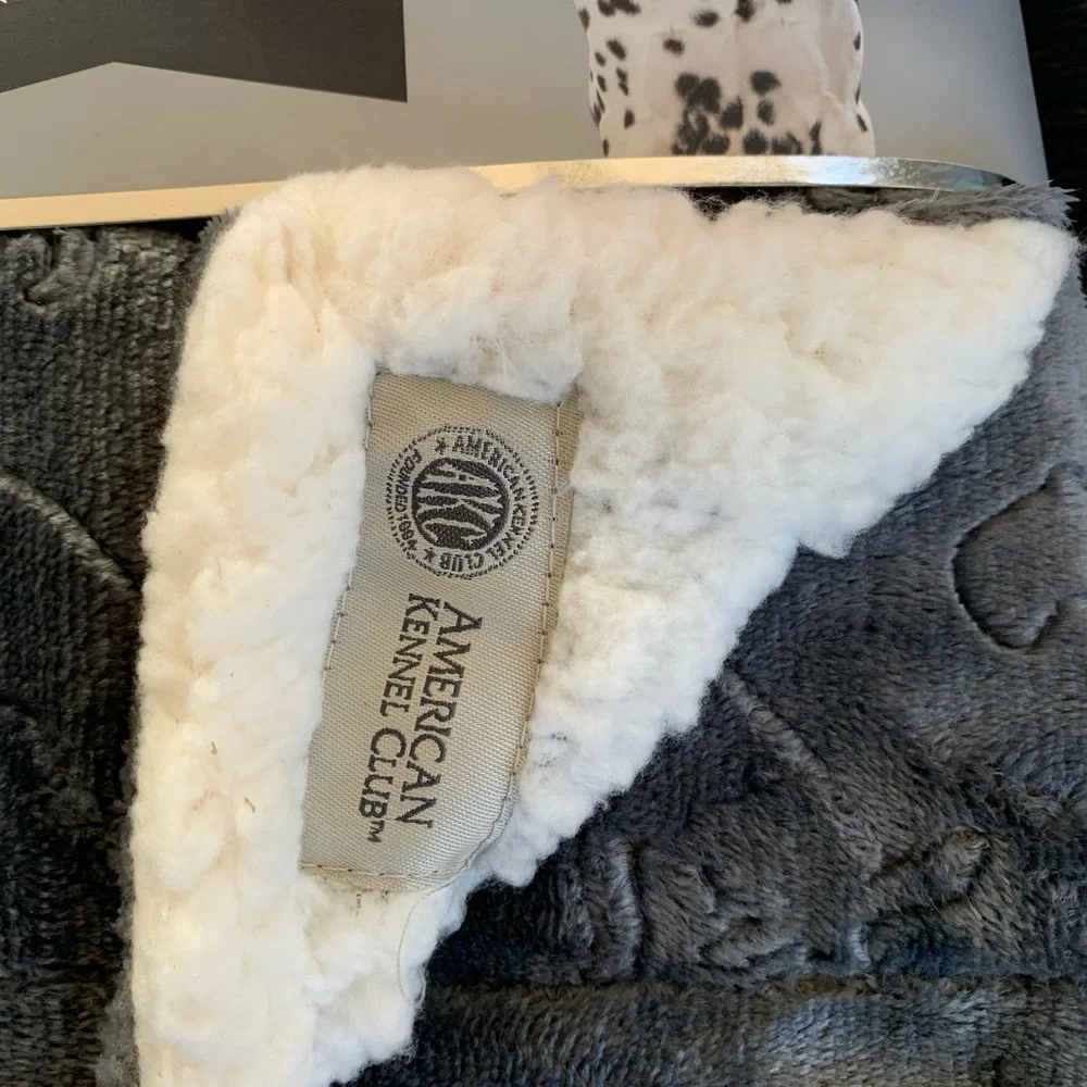 Dog Velvet Sherpa Throw.